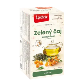 Apotheke Premier Čaj zelený s rakytníkem 20 x 2 g